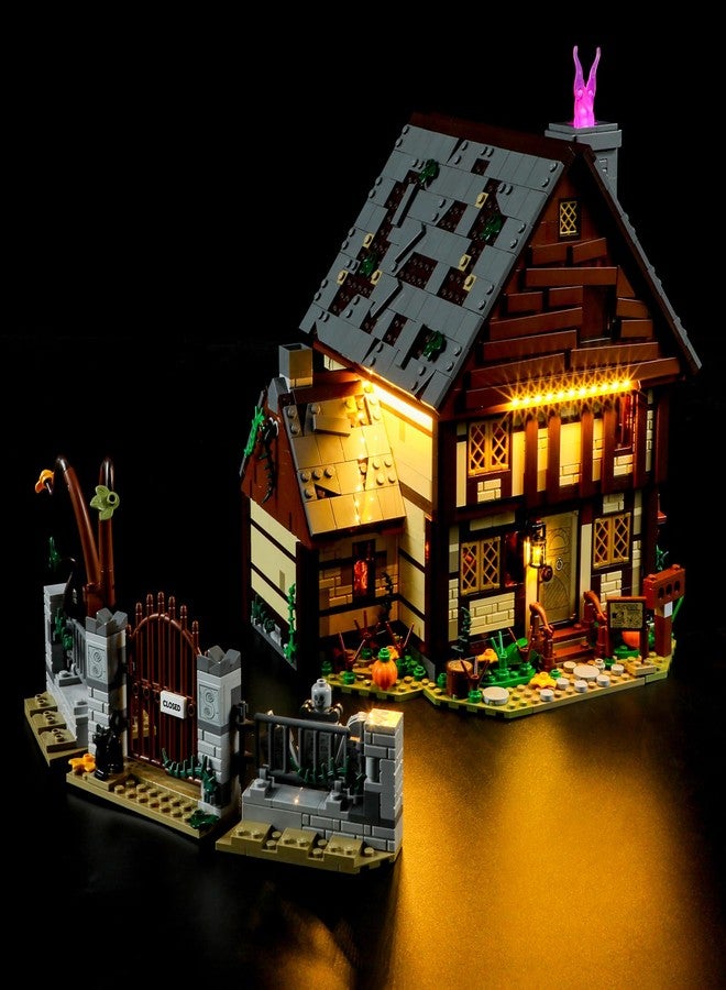 بريكسماكس طقم إضاءة LED من BRIKSMAX لنموذج LEGO-21341 من فيلم ديزني هوكوس بوكوس: كوخ الأخوات ساندرسون - متوافق مع نموذج مكعبات بناء LEGO ldeas - لا يشمل مجموعة LEGO - Image 2